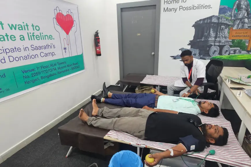 MSME&focused NBFC Saarathi Finance Conducts Blood Donation Camp in Bangalore