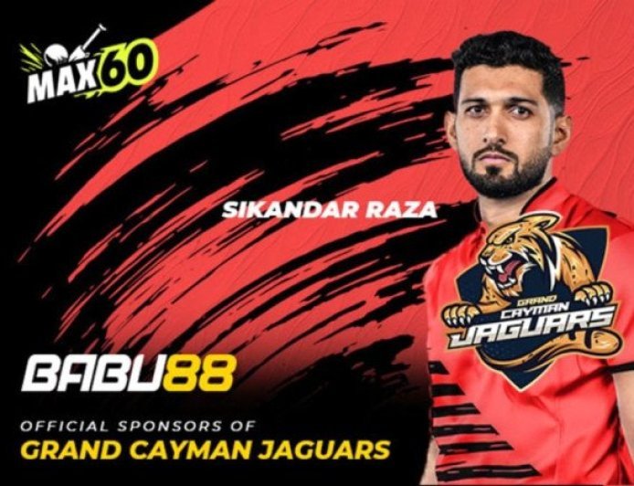 BABU88 Partners with Grand Cayman Jaguars to Sponsor Max60 Caribbean League 2024