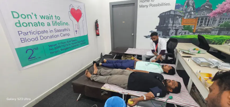 MSME-focused NBFC Saarathi Finance Conducts Blood Donation Camp in Bangalore