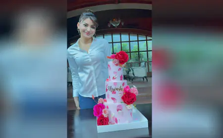 Urvashi Rautela Throws Lavish Pre-Birthday Bash on 'NBK109' Set: A $30,000 Royal Cake Steals the Show