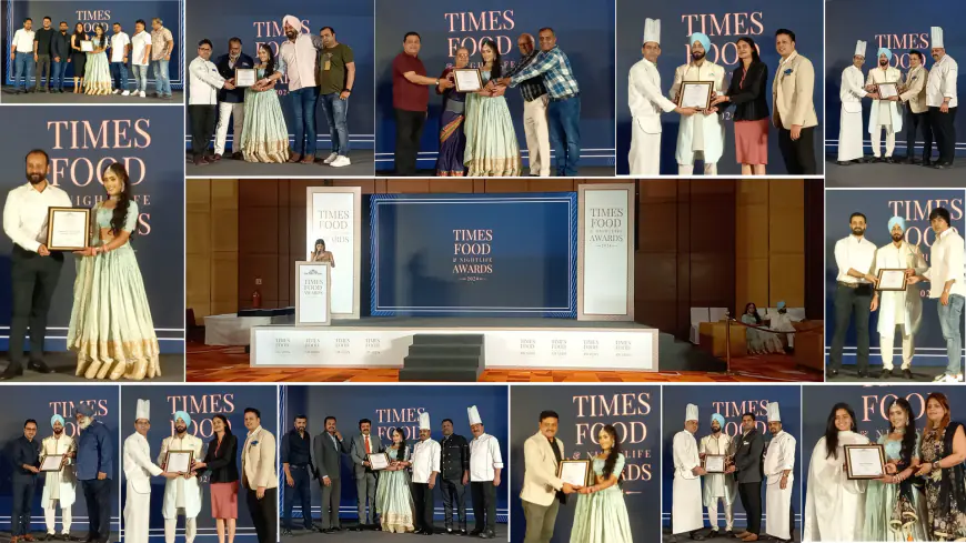Zee Punjabi Stars KP Singh and Isha Kaloya Shine as Guests at Times Food and Nightlife Awards 2024