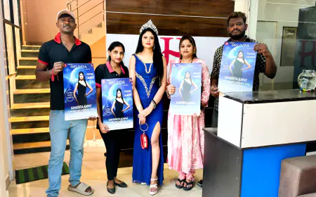 Poster Launch of Forever Mrs. India 2025 at Jawed Habib's Banjara Hills Hyderabad Salon