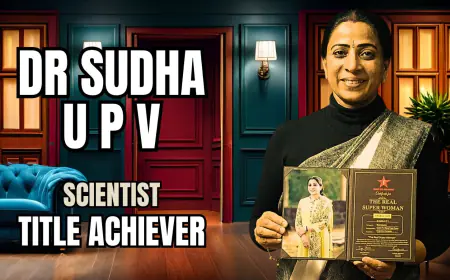 Kannur’s Dr. Sudha U P V Recognized as Super Woman 2025 Title Achiever in Scientist Category