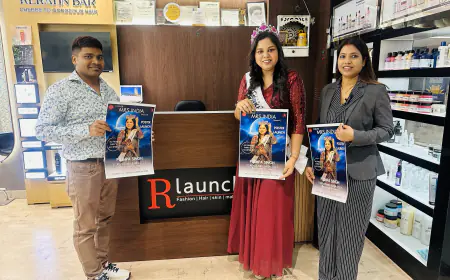 Forever Mrs. Jharkhand 2024 Pushpa Singh Unveils FSIA 2025 Poster at R Launch Salon, Dhanbad