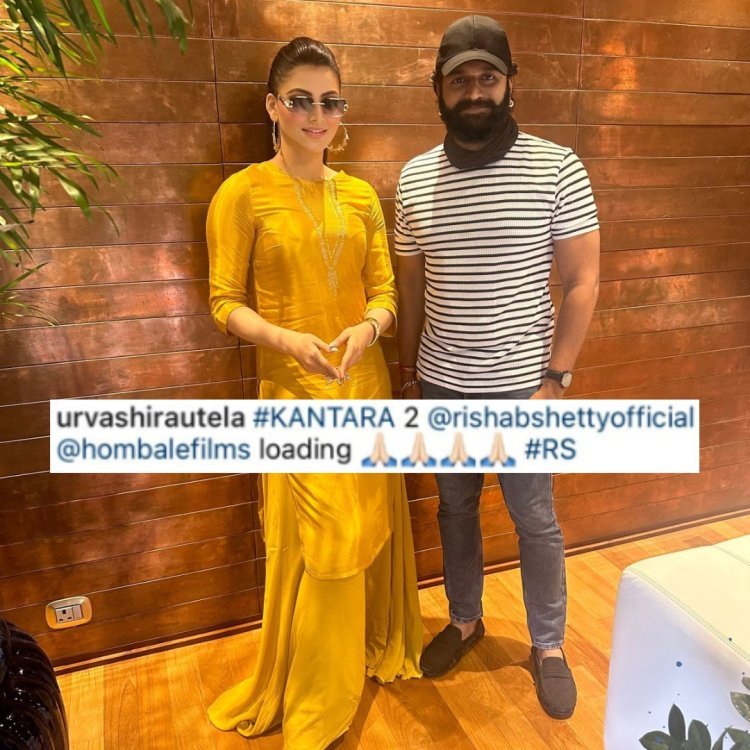 What?? Urvashi Rautela confirms being part of KANTARA 2, Shares this big news on her social media with Rishab Shetty