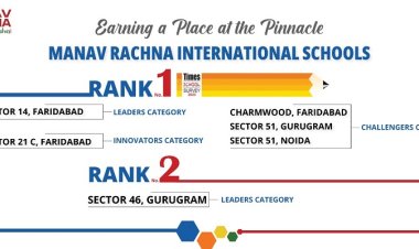 Times School Survey 2023 - Manav Rachna International Schools Recognized as Top Schools in Faridabad, Gurugram and Noida