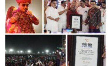 Record-Breaking Garba Event at Rajkot Featuring Bollywood Singer Parthiv Gohil Celebrates the Song ‘Maadi’ by PM Shri Narendra Modi on Sharad Poonam