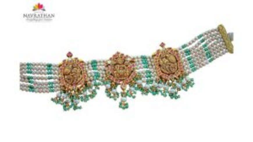 Polki Diamonds and Pearls Shine in Navrathan Jewellers New Collection