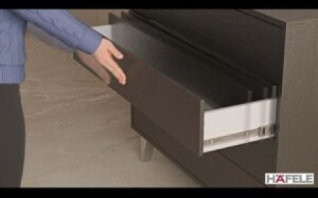 Push to Open, Soft Close Ball Bearing Runners by Hafele