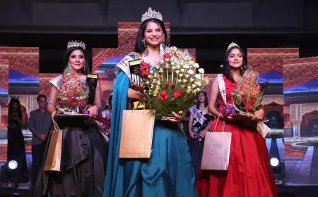Kashish Choudhary Miss Diva Rajasthan 2021 and Harshil Kalia as First Runner Up