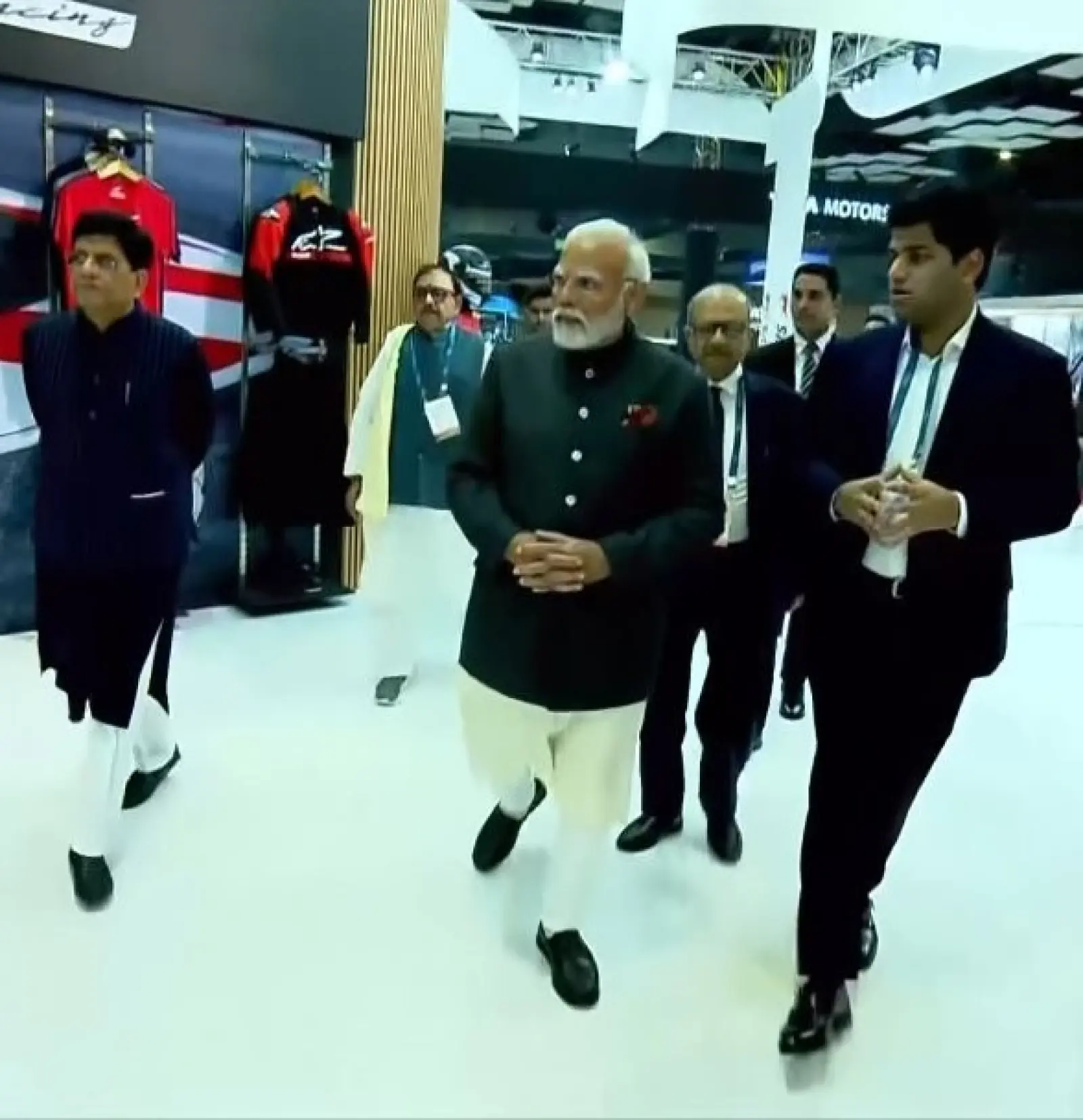 Prime Minister at the TVS Motor Pavilion, Company Showcases its Global Foray in Future Mobility