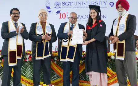 Parting with Elegance: SGT University Commemorates "Convocation 2024" with Grandeur