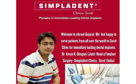 Renowned Dental Implant Expert, Dr. Aroon K. Bengani(Jain), Invites Patients Worldwide to Experience Immediate Loading Implants at Simpladent Surat