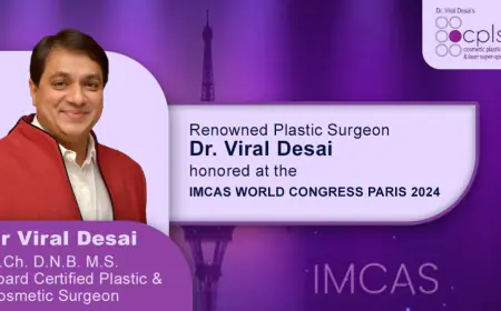 Renowned Plastic Surgeon Dr. Viral Desai honoured at the IMCAS WORLD CONGRESS PARIS 2024
