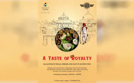 Hyatt Place Jaipur presents the Express Thali Extravaganza at Zing