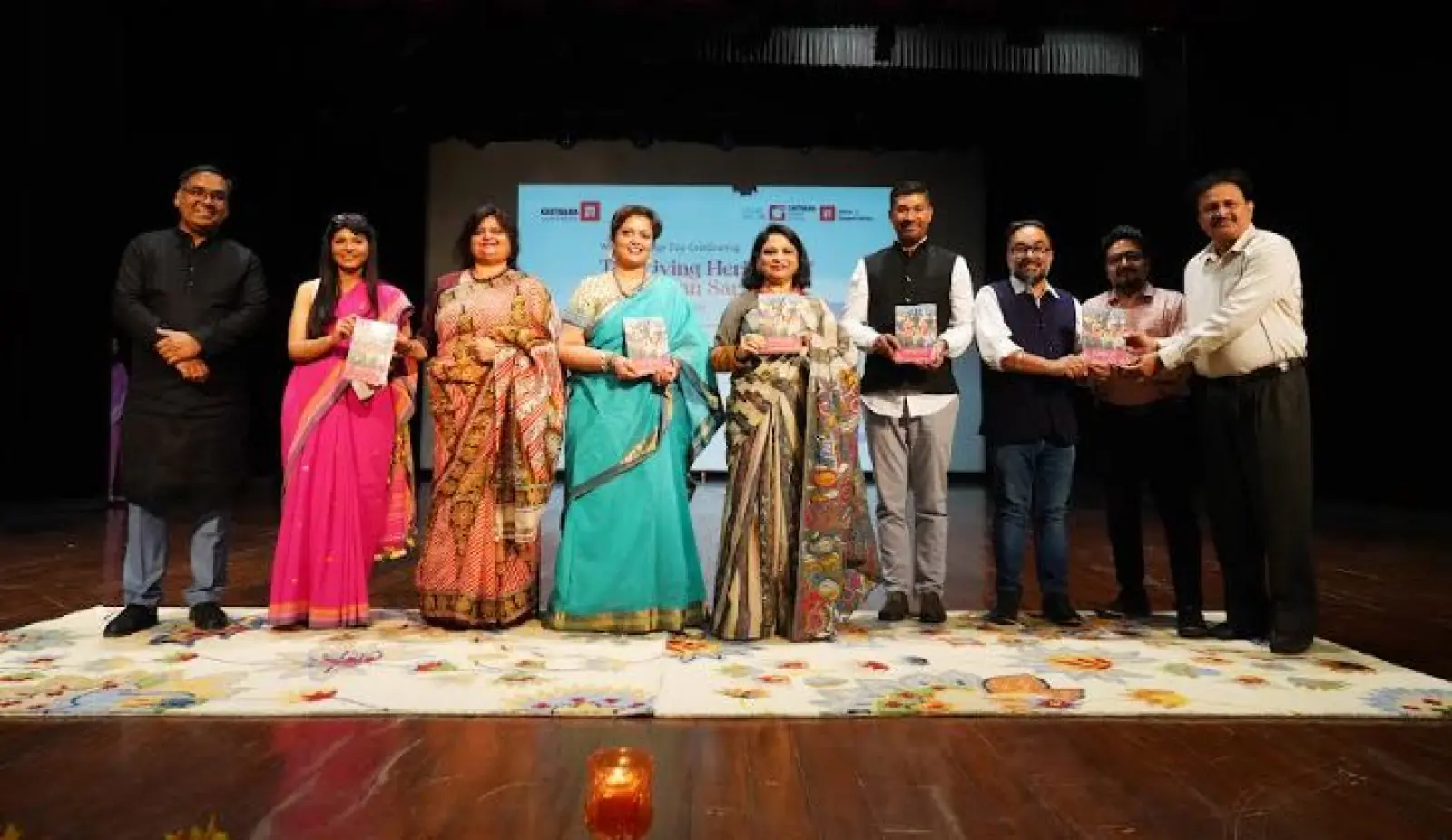 Book on Heritage of Sari titled "Indian Sari Sartoria and Semiotics" released at Chitkara University