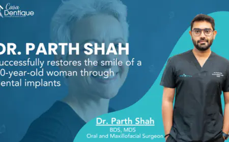Dr. Parth Shah successfully restores the smile of a 40-year-old woman through dental implants