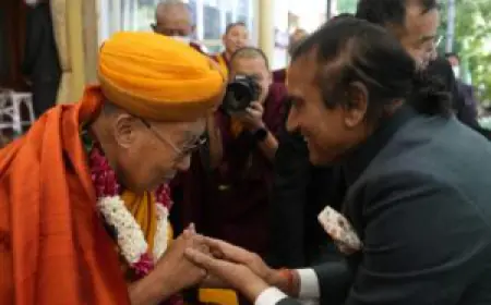 Dr. Dinesh Shahra, Pioneer of the Yellow Revolution, Meets the Tibetan Spiritual Leader the Dalai Lama in Dharamshala