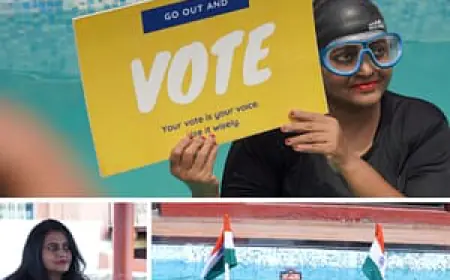 Trailblazer in Jala Yoga, Dr. Savitha Rani.M, Performed In a Special Session to Raise Awareness for Voting During General Elections