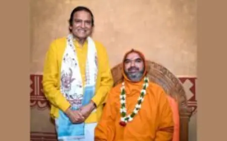 Dr. Dinesh Shahra Celebrates Jagat Guru Adi Shankaracharya Jayanti at Ramdeva Ashram Bhanukali, Karnataka