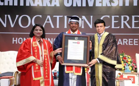 Recognizing Excellence: Chitkara University Bestows Honorary Doctorate on Dr. Arvind Lal for Healthcare Innovation