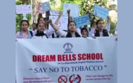Students of Dream Bells School Lead Inspiring Campaign Against Tobacco