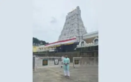 Tapan Acharya Receives Divine Darshan at Tirupati: A Spiritual journey