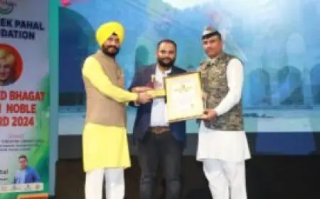Satyam Kumar Honored with ‘Shahid Bhagat Singh Noble Award’ at ‘Ek Shaam Desh Ke Naam’ Event