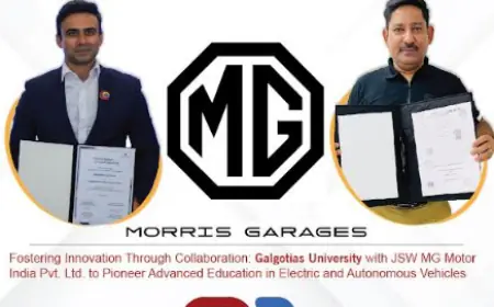 JSW MG Motor India Joins Hands with Galgotias University to Nurture Engineering Talent