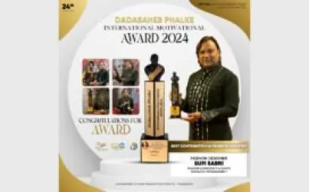 Sufi Sabri Honored for Best Contribution in Fashion Industry at Dadasaheb Phalke International Motivational Awards 2024