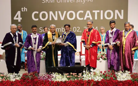 "A New Array of Leaders Graduate Today" - SRM University-AP Hosts 4th Convocation Ceremony