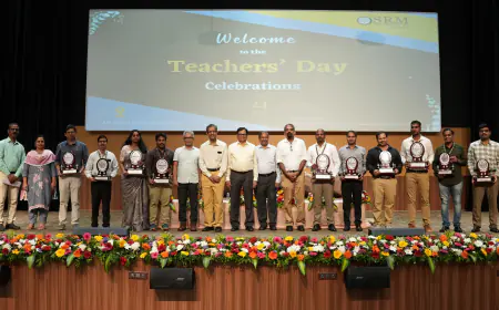 SRM University-APÂ Honoured Faculty Members for their Exemplary Excellence in the FieldÂ ofÂ Education