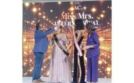 Ms Mahajabeen Rozy, runner up in Mrs India international pageant 2024 at Bristol hotel, Dubai