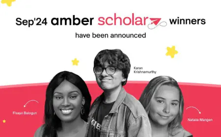 amber Scholar 2024 Winner Announcement: Celebrating This Year's Top Achievers