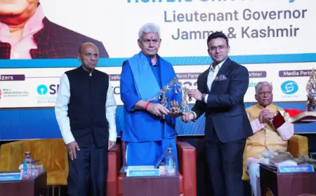 LG Manoj Sinha Addresses Young Innovators at Grand Finale Smart India Hackathon 2024 at Galgotias University