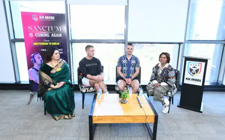 KK Modi University Hosts Transformational Wellness Session with Sanctum at its Durg Campus