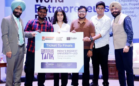400 Young Innovators from 15 States Compete in North India's Largest University-Led Hackathon at CU