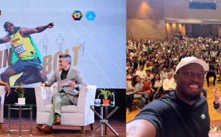 The Fastest Man on Earth, Usain Bolt, Joins Sujay Jairaj for a Fireside Chat at Jamnabai Narsee Campus, Host of DreamSetGo's Dream Dash Finale