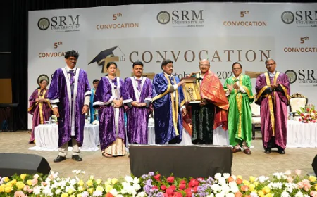 SRM University-AP Celebrates Academic Excellence at the 5th Convocation