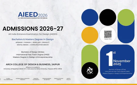 Admissions 2026 Open at ARCH College of Design and Business, Jaipur – Inspiring a New Generation of Design Thinkers