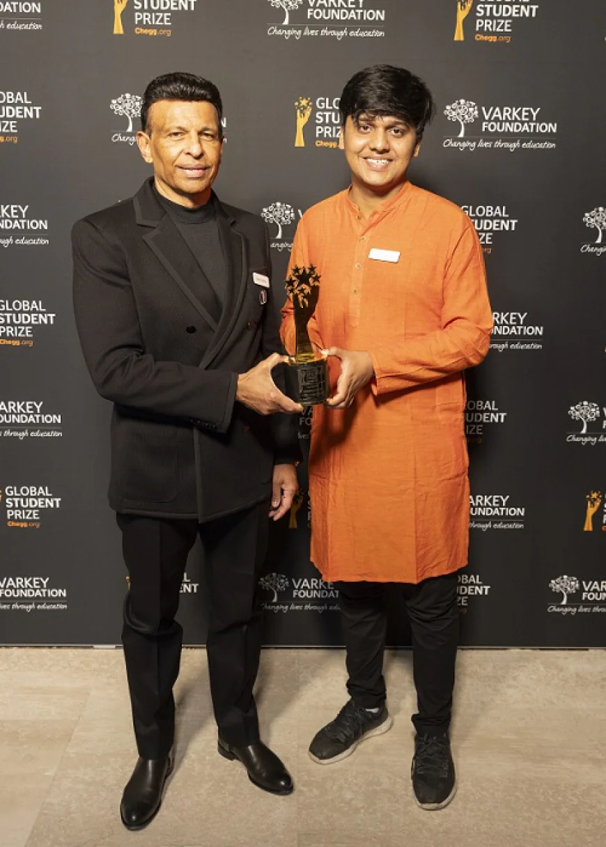 Bihari Winner of USD 100,000 Global Student Prize Returns Home, Calls for an "Entrepreneurship Revolution" to Empower India's Underserved Youth