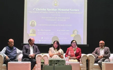 "Future of Nudge Theory in the Smartphone Era" Highlighted at DU's Memorial Lecture for Cheistha Kochhar