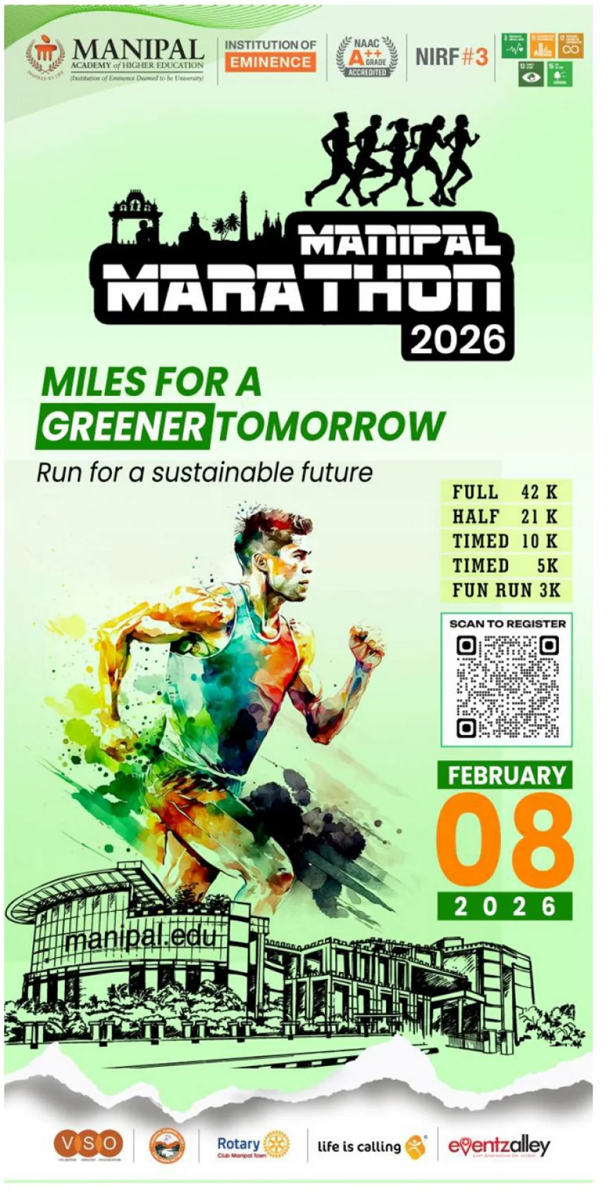 Manipal Marathon 2026: "Miles for a Greener Tomorrow" - India's Premier Student-Organised Race Invites Runners to "Run for a Sustainable Future"