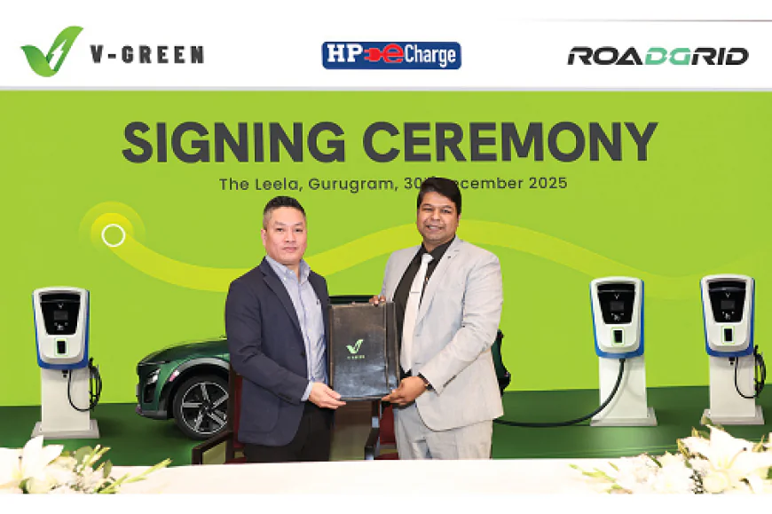 V-GREEN and Roadgrid India Announce Strategic Collaboration to Expand Fast Electric Vehicle Charging Infrastructure Across India