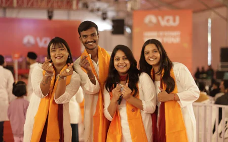 Mother Receives Degree Alongside Her Daughter at Vivekananda Global University's 9th Convocation, Inspires Thousands
