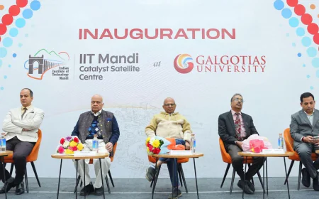 Galgotias University Inaugurates IIT Mandi Catalyst Satellite Centre, Signs MoUs to Strengthen India's Startup Ecosystem