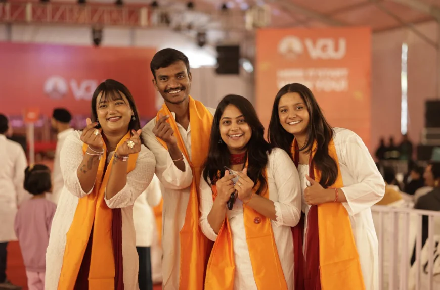 Mother Receives Degree Alongside Her Daughter at Vivekananda Global University's 9th Convocation, Inspires Thousands