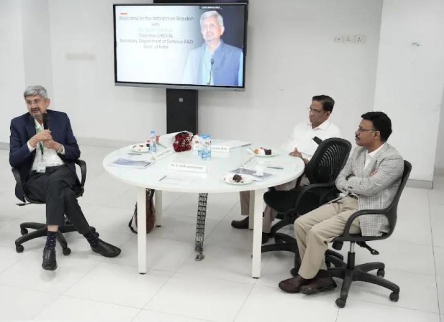 DRDO Chairman Dr Samir V Kamat Engage in Insightful Interaction with SRM University–AP Faculty