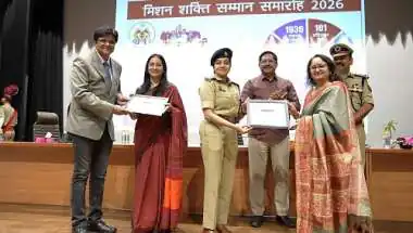 Noida Police Felicitates Galgotias University Faculty During Mission Shakti Samaroh