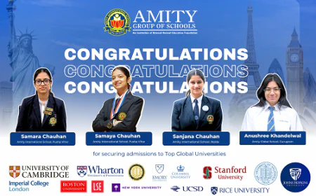 Amity Students Achieve Outstanding Global Selections to Ivy League and Top Global Universities